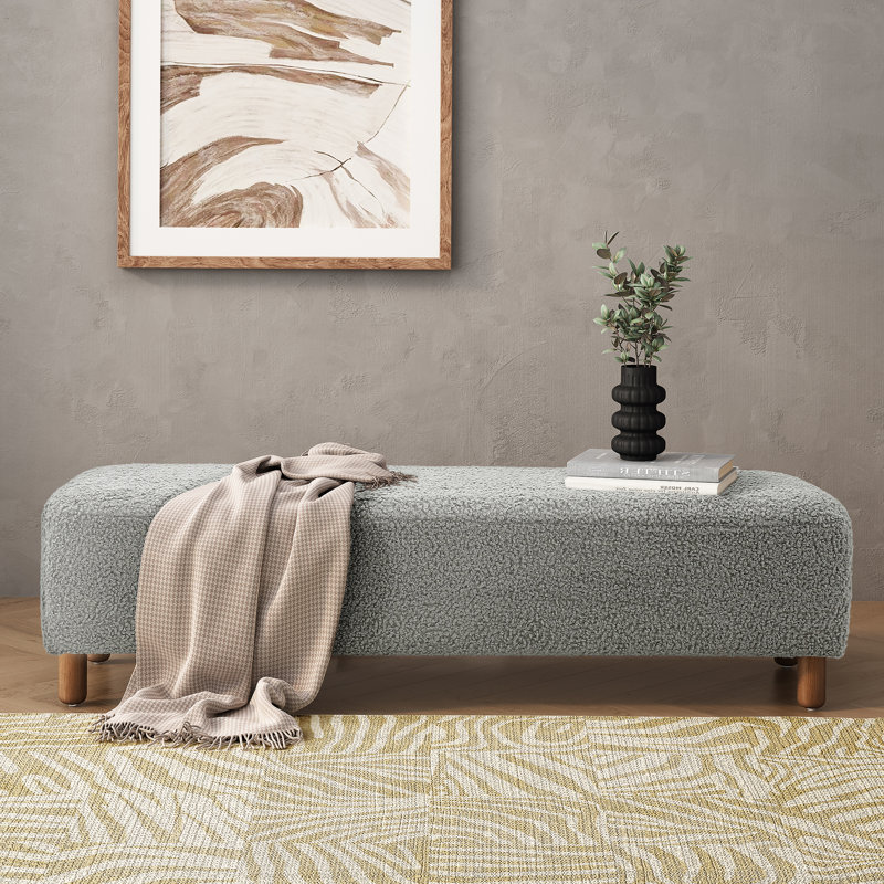 Repose-pieds rembourré en tissu confortable
