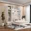Grand lit escamotable mural peu encombrant, fabrication en MDF, conception moderne pour les maisons compactes