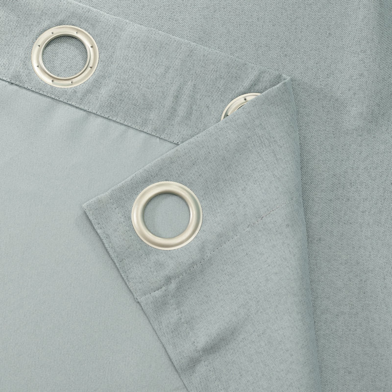Solway Room Darkening Curtain Single Panel, Grey Mist, 52" W x 95" L