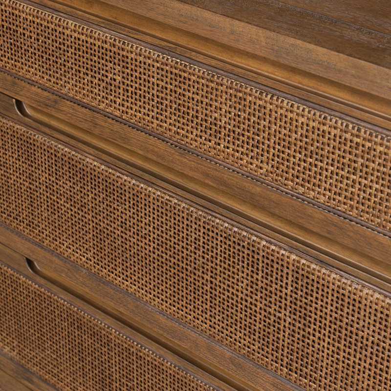 Amenah 5 - Drawer Solid Wood Dresser