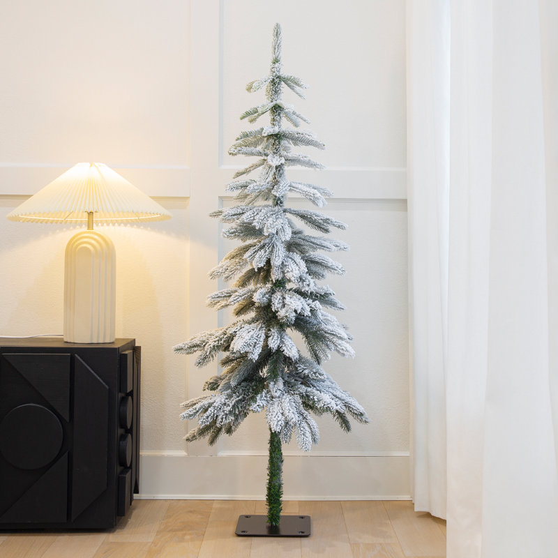 Arbre de Noël artificiel enneigé avec branches articulées