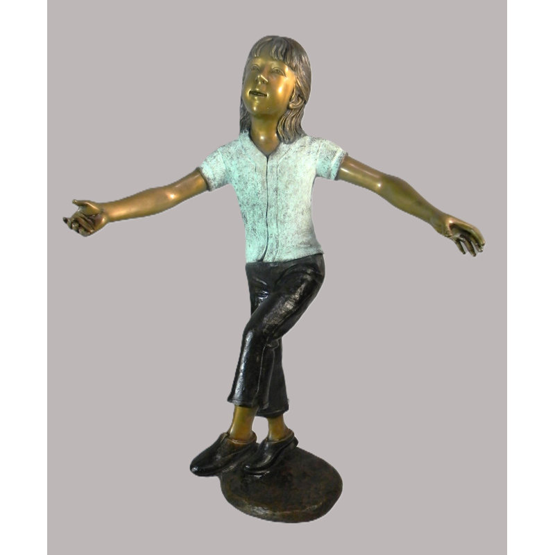Boy and girls dancing