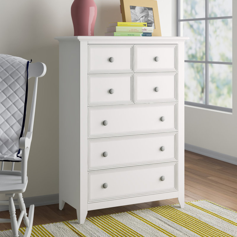 Matthes Kids 5-drawer Chest, Bright White