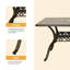 Table de salle à manger d'extérieur rectangulaire en fonte d'aluminium Va 71-88073968