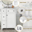 Armoire de meuble-lavabo 24 po avec lavabo en céramique, 2 tiroirs, 1 porte-91795818