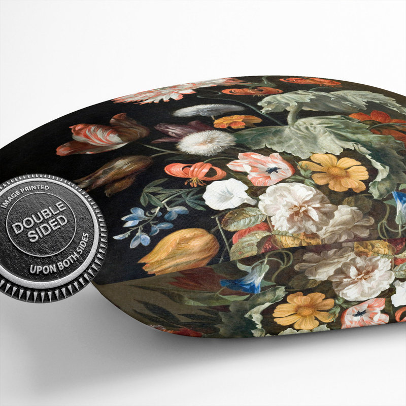 Still Life With Flowers Vol.1 Square Throw Cushion, 40cm H x 40cm W x 15cm D