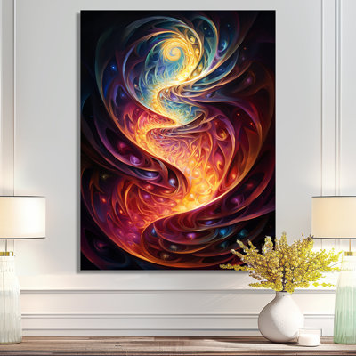Spiral Stairs Path - Waves, art mural