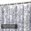 Rideau de douche noir imperméable, rideaux de douche pour la salle de bain avec 12 crochets-130018130
