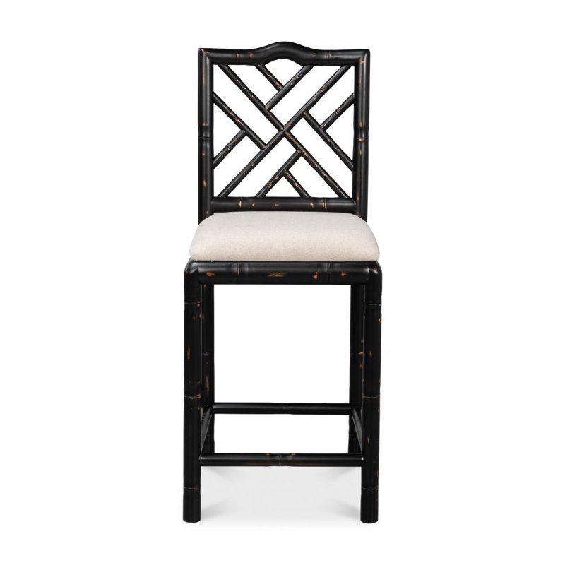 Tabouret de comptoir Brighton, noir antique