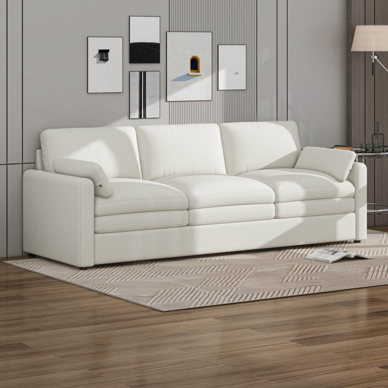 Canapé confortable à 3 places Cozy, Beige