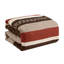 Ensemble d'édredon brun et beige 7 pièces-110949931