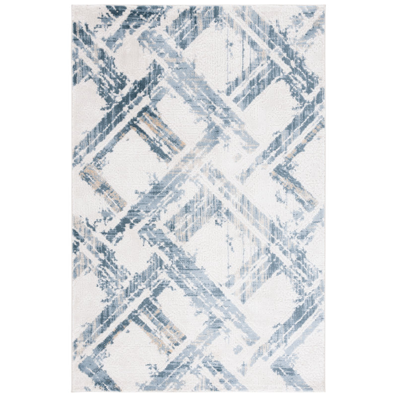 Mahiras Performance Geometric Rug, Rectangle 4' x 6'