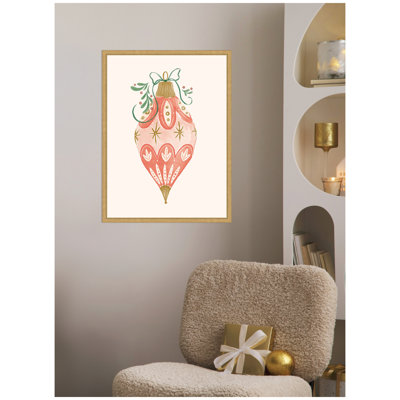 "Holiday Ornament Collection 1" par Jill Labieniec, reproduction d'art sur toile encadrée