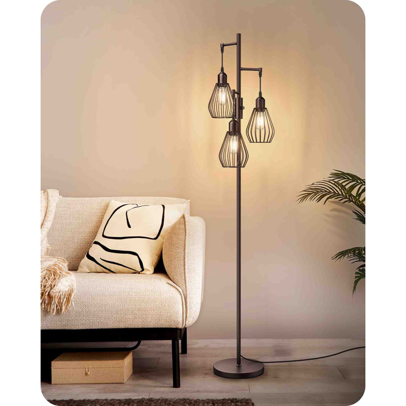 Benoto 166cm Tree Floor Lamp, Brown