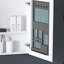 Armoire de rangement murale pour salle de bain, armoire à pharmacie, armoire de salle de bain moderne avec miroir