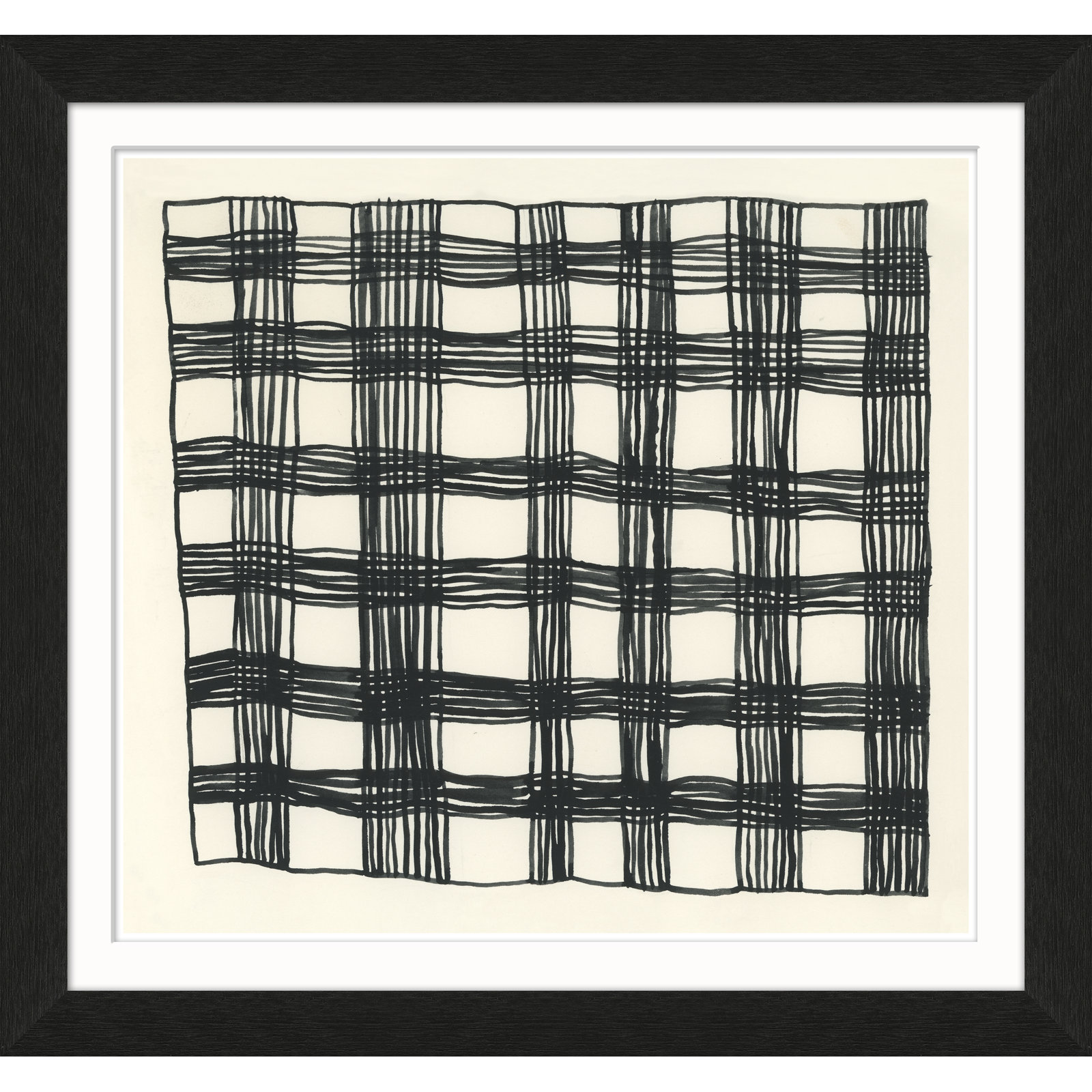 Susan Hable "Plaid" Painting