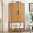 Sophisticated Oak Veneer Cabinet with multiple storage functions,Suitable for Study,Entryway, Hallway, Living Room, Foyer-1864713203