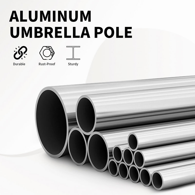 Patio Umbrella, Outdoor Table Umbrella With Push Button Tilt And Crank, UV Protection Waterproof Market Sun Umbrella With 8 Sturdy Ribs For Garden, Deck, Backyard, Pool