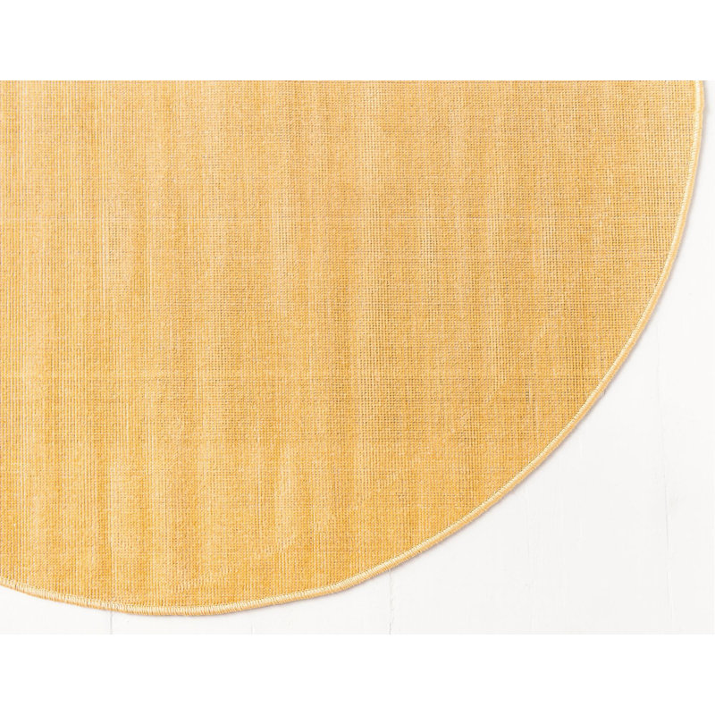 Tapis doré Aiden-Lee, Rond 3 pi 7 po
