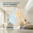  52-inch Modern Ceiling Fan with Light, 3 Solid Wood Blades, DC Motor, 6 Speeds, Flush Mount for Bedroom, Living Room-1821899995