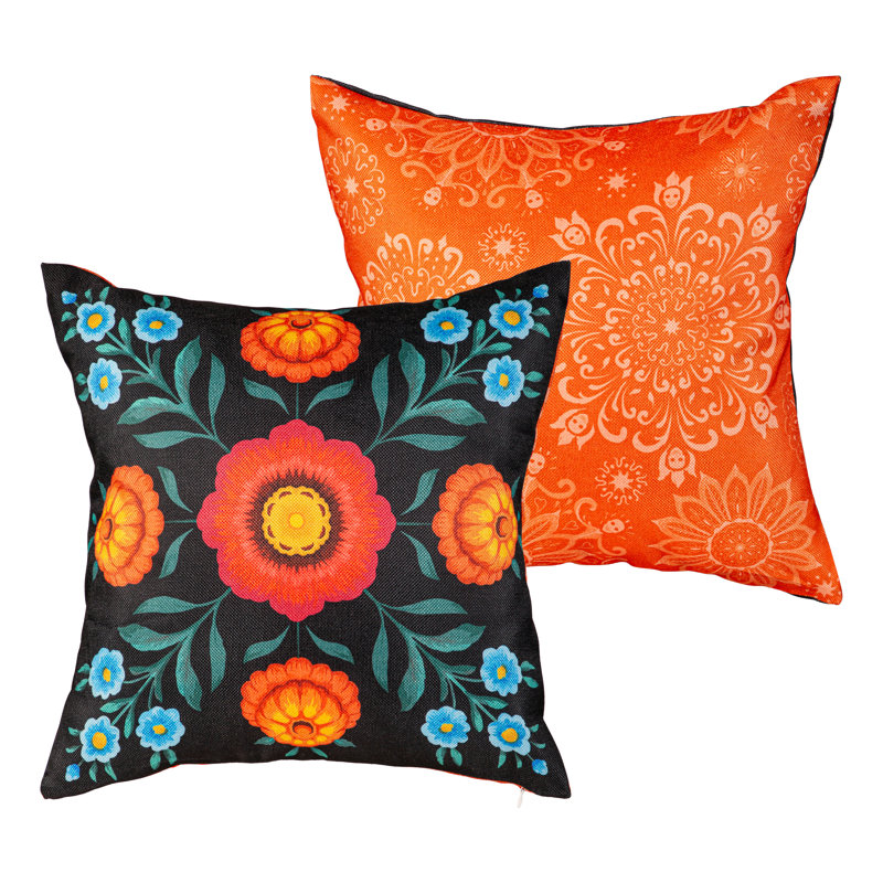  Housse de coussin interchangeable Dia De Los Muertos