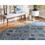 Tapis bleu tressé à la main Gleason-29599469