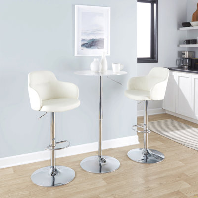 Table de bar contemporaine transparente Clear