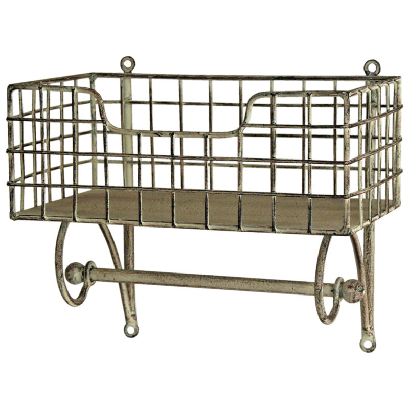 Hani Metal Bracket Shelf with Towel Bar