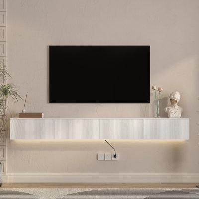 Wall Mounted TV Stand with LED Light