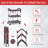 Portable Folding Service Cart, 3 Tier Folding Utility Cart