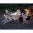 POLYWOOD Classic Folding Adirondack 6-Piece Conversation Set with Fire Pit Table-31636181
