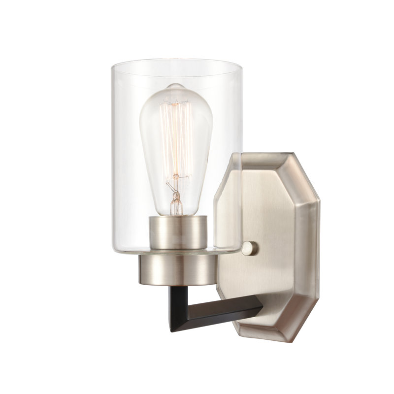 Dedra Chrome Wall Sconces, Clear, Incandescent, No