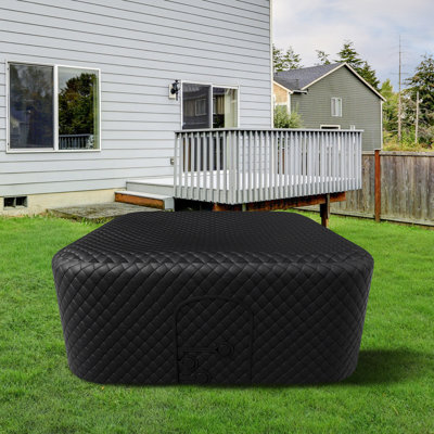 Hot Tub Cover, Waterproof And Weatherproof Insulated Cover, Full Coverage Energy Saving Lid