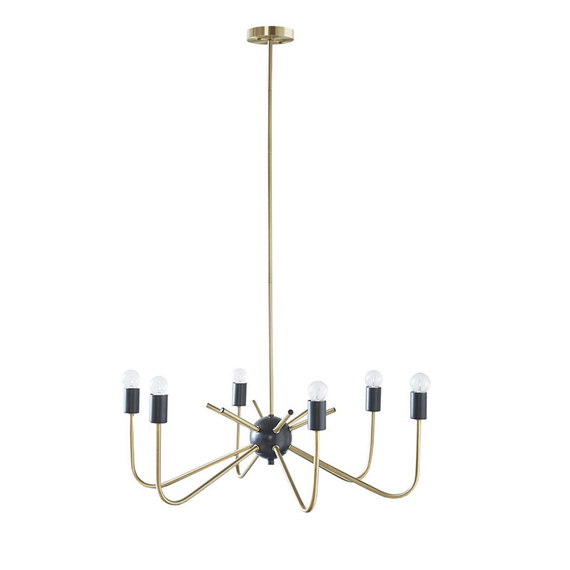 Lustre en métal 6 lumières