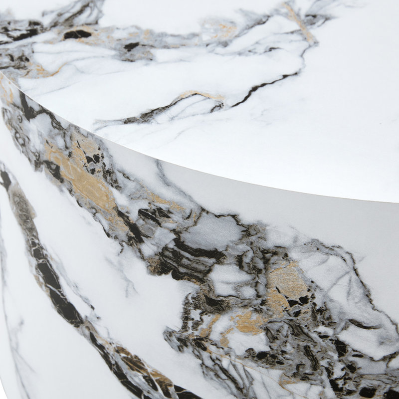 Table basse Modern, Blanc / Gris