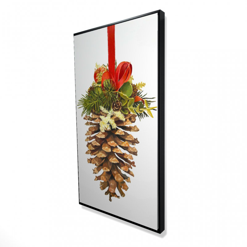 " Christmas Pine Cone ", 48" H x 24" W