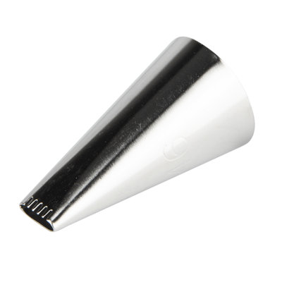 Restaurantware-Pastry Tek Pastry Tip, 1 Reusable Basketweave Piping Tip - #46, Withstands Dent, Stainless Steel Icing Tip, Dishwashable, Decorate Cupcakes, Cakes, or Cookies