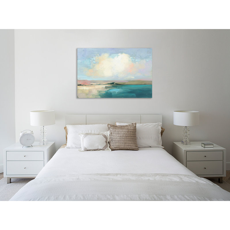 «Coastal Sky», toile tendue par Julia Purinton, H 20 po x l 30 po x P 1,5 po