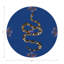 Thistle And Snake Vegan Leather Round Coasters-2068301396