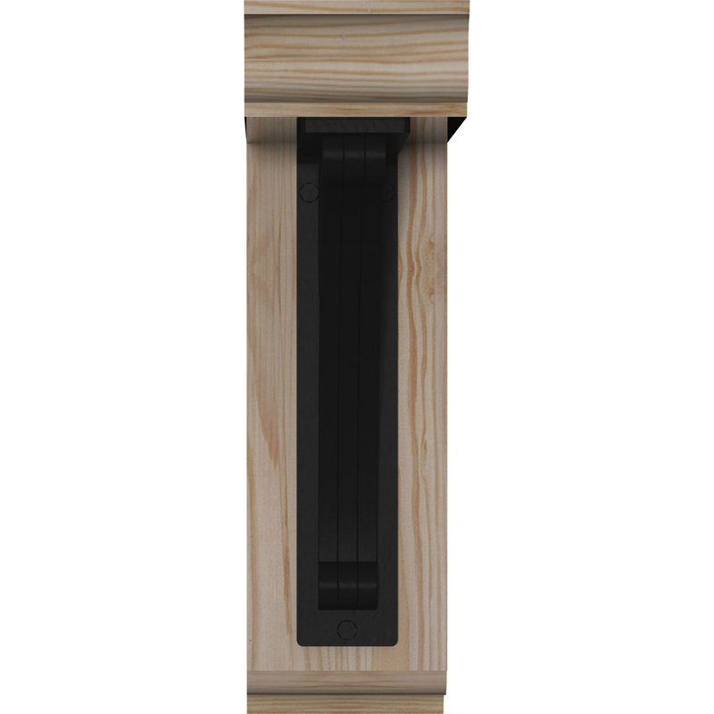 Crawley Traditional Traditional Ironcrest, 14"H x 11 1/2"D, Sapin de Douglas de l 3 1/2 po x T 2 po (lisse)