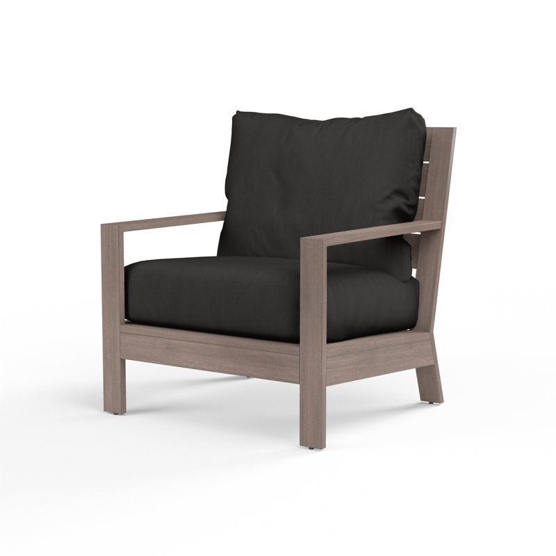 Chaise longue d'extérieur avec coussins Sunbrella Laguna, Sunbrella® spectre carbone