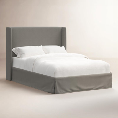 Upholstered Wingback Bed