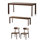 Simple and comfortable solid wood dining table set