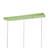 3-light Green Pendant Light With Glass Shades