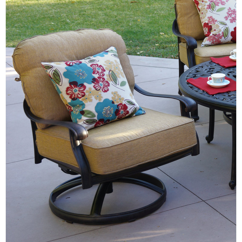 Chaise berçante pivotante avec coussins Lebanon