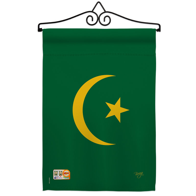 Impressions décoratives de polyester de 2 côtés 19 x 13 po  drapeau de jardin
