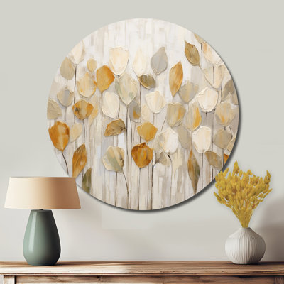 Blancheville - Abstract Round Metal Art