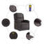 Fauteuil de massage en cuir véritable-672474826