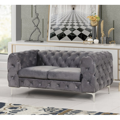 Godeus 63'' Velvet Loveseat