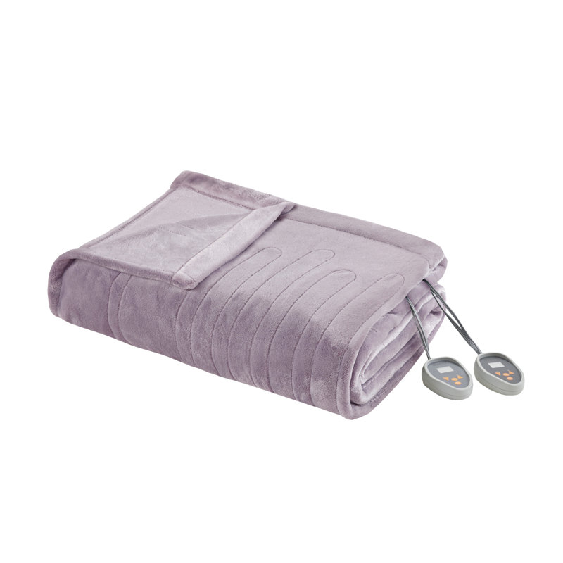 Heated Plush Ultra-Soft Electric Blanket, King, Lavender